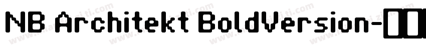 NB Architekt BoldVersion字体转换